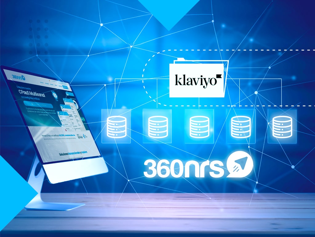 Klaviyo, integracion klaviyo, integracion con 360nrs, sincronizacion bases de datos, envios masivos sms, plataforma multicanal